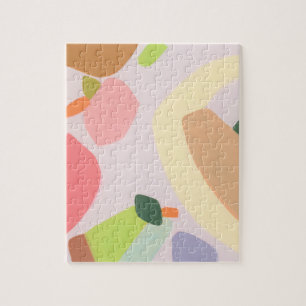Colour Block Abstract Art Unique Holiday Gift Jigsaw Puzzle