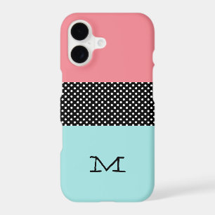 Colour Block and Polka Dots iPhone X Case