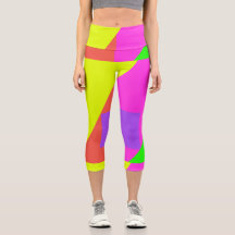 Colour Block Bright Bold Retro Print