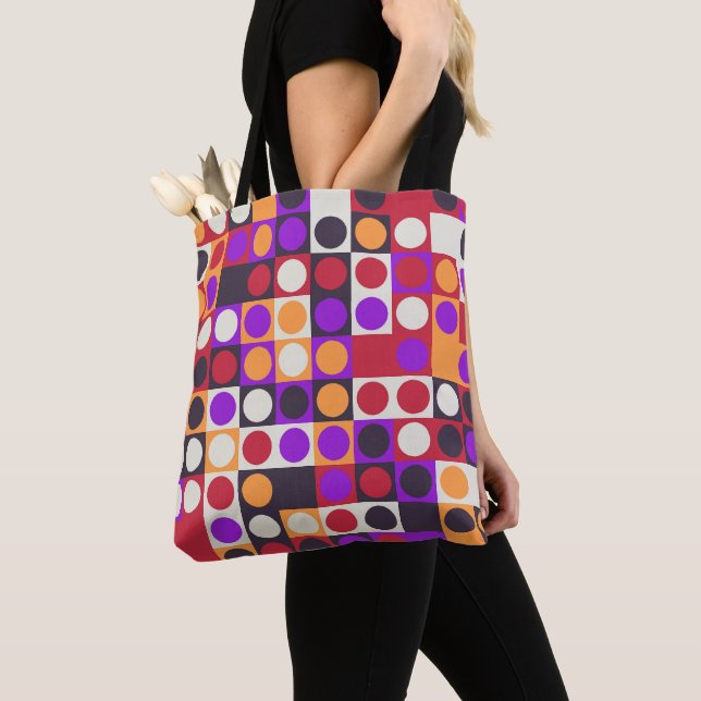 Colour Block Carnival Tote Bag (Close Up)