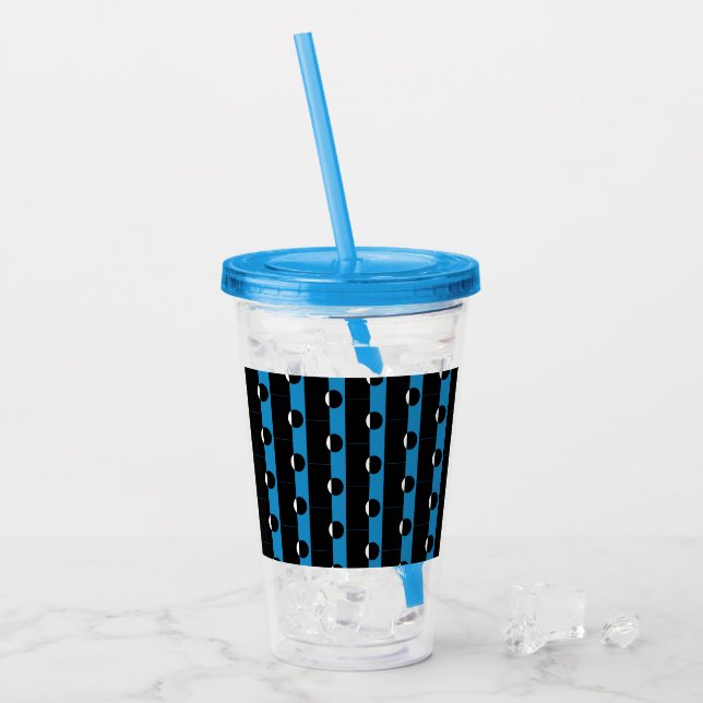 Colour Block Circle Acrylic Tumbler (Front Ice)