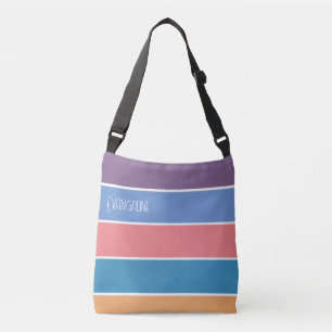 Colour Block Customisable Cross Body Bag