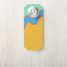 Colour Block Gold Blue Green