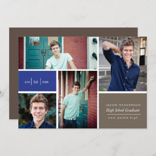 Colour Block Grad Announcement