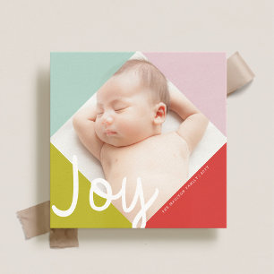 Colour Block Joy Holiday Card