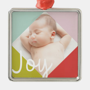Colour Block Joy Metal Tree Decoration