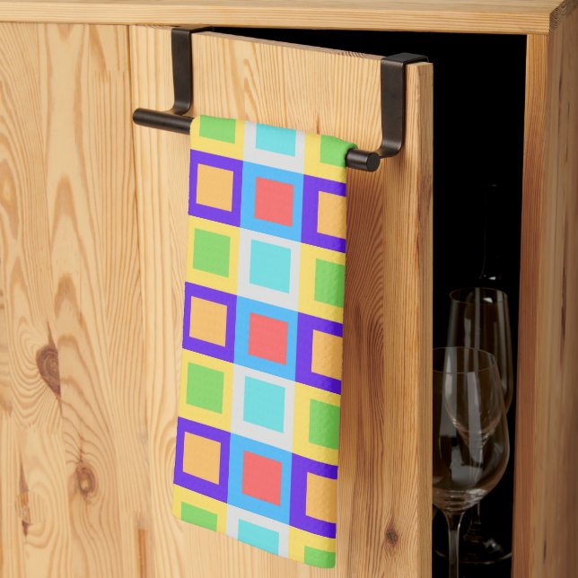 Colour Block Kitchen Towel (Thirds Fold)