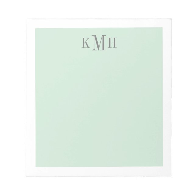 Colour Block Mint Notepad (Front)