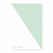 Colour Block - Mint Personalised Post-it® Notes
