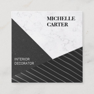 Colour Block   Modern Art   Interior Designer Square Business Card