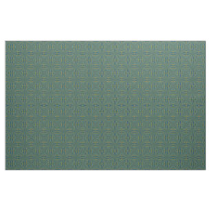 Colour Block Pattern Blue Green Turquoise Orange  Fabric