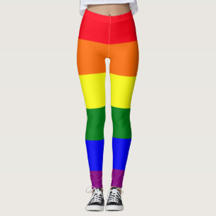 Colour Block Pattern Pride Colours Leggings