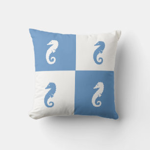 Colour Block Pillow Seahorse