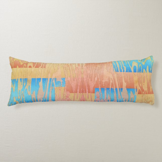 Colour Block Scratch Body Cushion (Front)