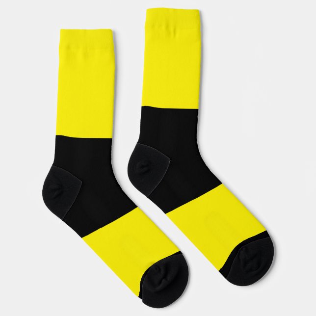Colour Block Socks- Yellow Socks (Right)