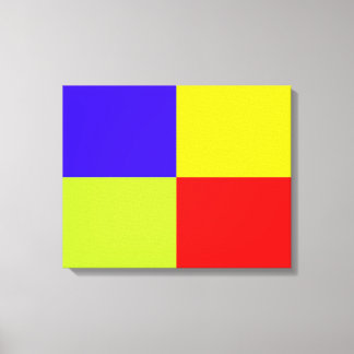 Colour Block Streched Canvas Print