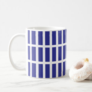 Colour Block Stripe Blue Coffee Mug