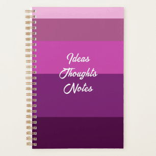 Colour Block Stripes Lavender Pink Pastel Planner