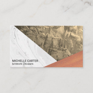 Colour Block   Textures  Interior Designer Business Card