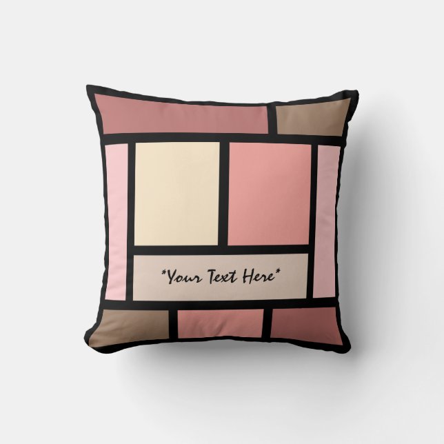 Colour Block Throw Pillow 02 (Front)