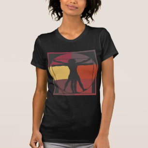 Colour Block Vitruvian Man T-Shirt