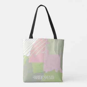 Colour Block Wedding Bridesmaid Spring ID740 Tote Bag