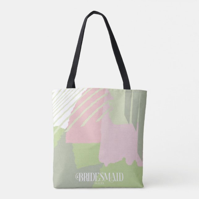 Colour Block Wedding Bridesmaid Spring ID740 Tote Bag (Back)
