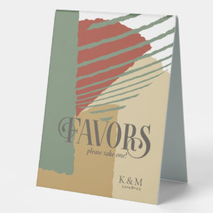 Colour Block Wedding Favours Autumn ID740