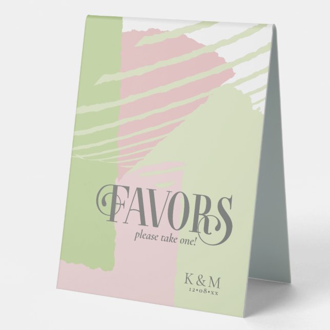 Colour Block Wedding Favours Spring ID740 (Front)