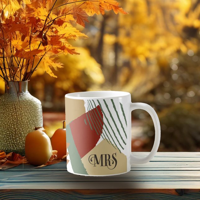 Colour Block Wedding Mrs Bride Autumn ID740 Coffee Mug (Creator Uploaded)
