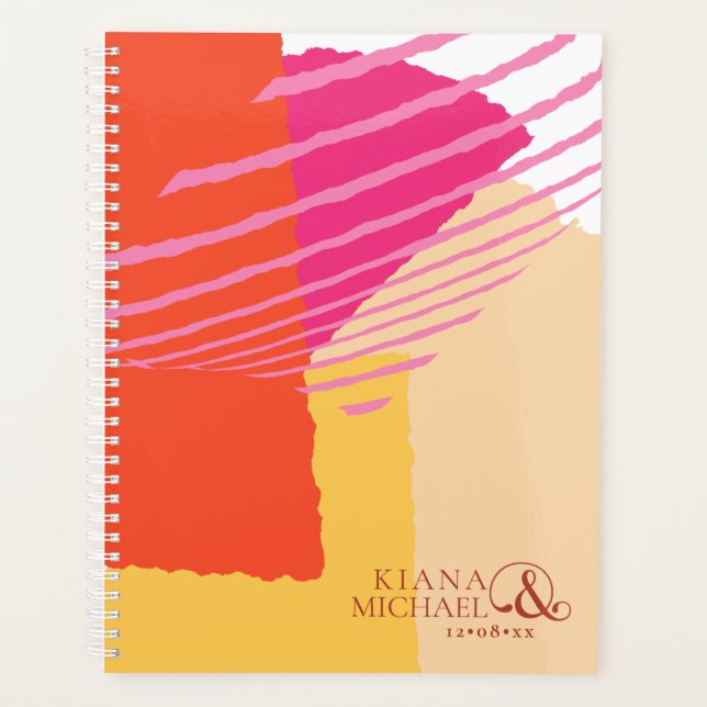 Colour Block Wedding Summer ID740 Planner (Front)