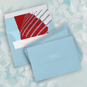 Colour Block Wedding Winter ID740 Envelope