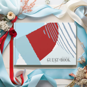 Colour Block Wedding Winter ID740 Guest Book