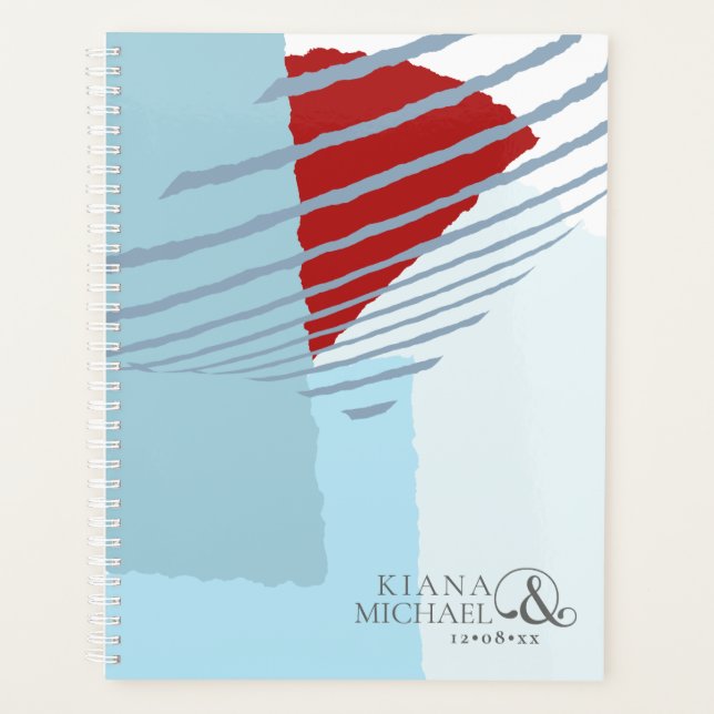 Colour Block Wedding Winter ID740 Planner (Front)