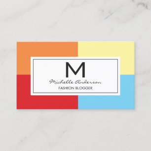 Colour Blocks Business Card