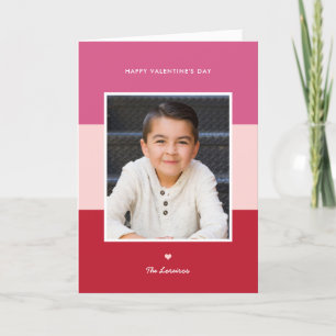 Colour Blocks Editable Colour Valentine's Day Card