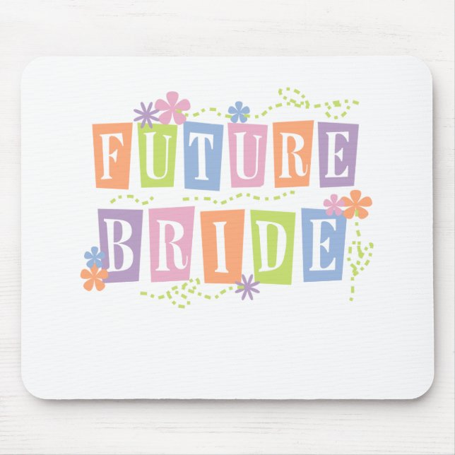 Colour Blocks Future Bride Mouse Mat (Front)