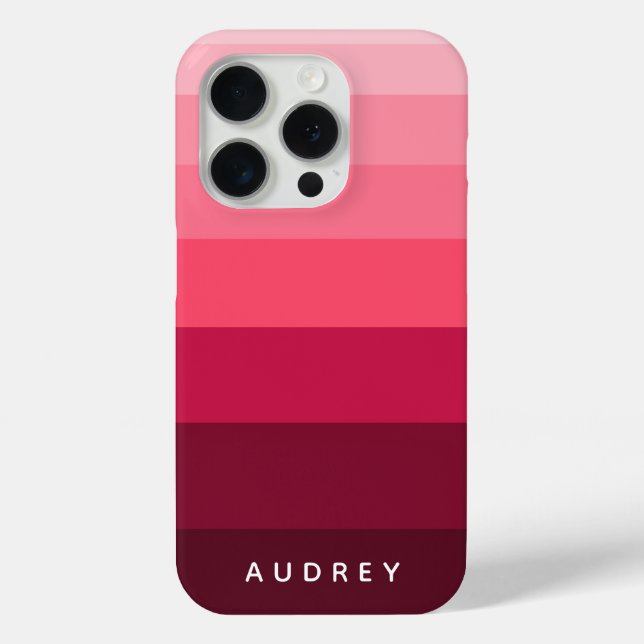 Colour Blocks Monochromatic Custom Text Case-Mate iPhone Case (Back)