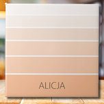 Colour Blocks Peach Fuzz | Elegant Name Tile<br><div class="desc">Colour Blocks Peach Fuzz | Elegant Personalised Name | Classic | Elegant | Trendy | Stylish | Gift</div>