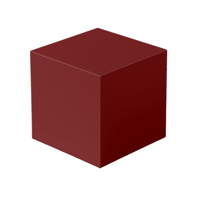 colour blood red cube (Front Angled)
