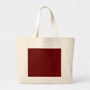 colour blood red large tote bag