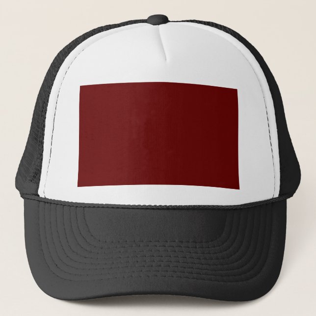 colour blood red trucker hat (Front)