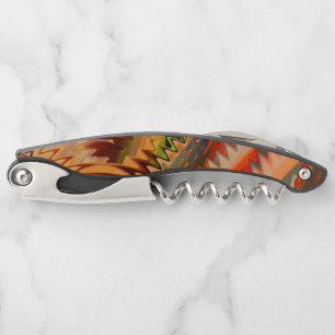 Colour break with zig zag or wave effect corkscrew