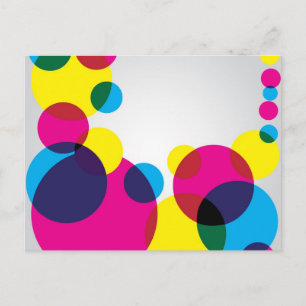 Colour Bubbles Postcard
