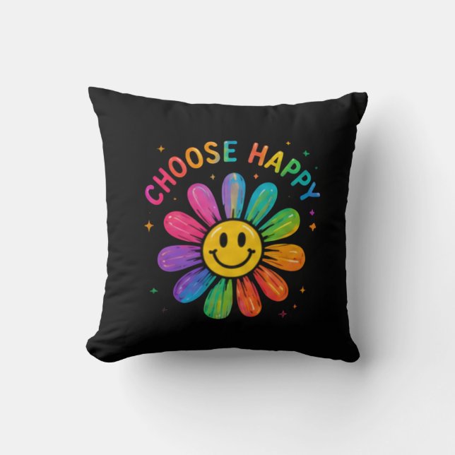  Colour Burst Abstract Art Cushion (Front)