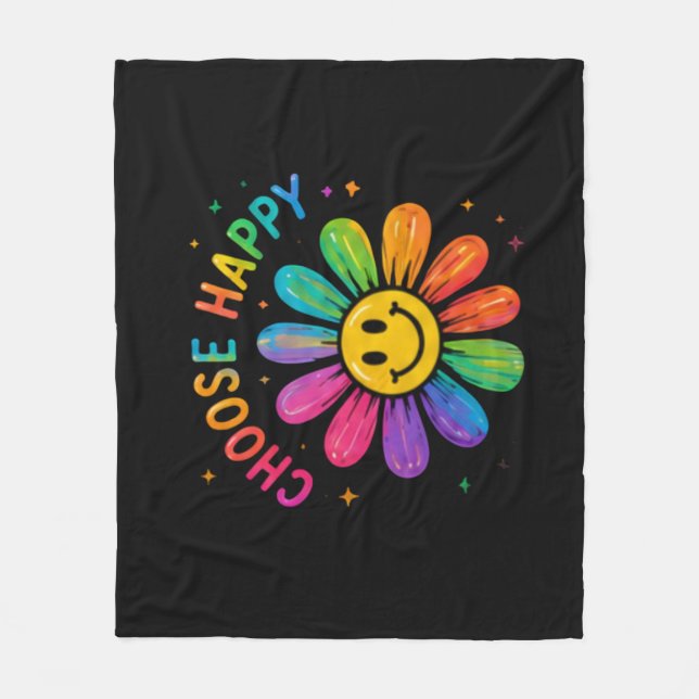  Colour Burst Abstract Art Fleece Blanket (Front)