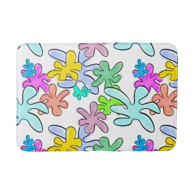 Colour Burst Bath Mat (Front)