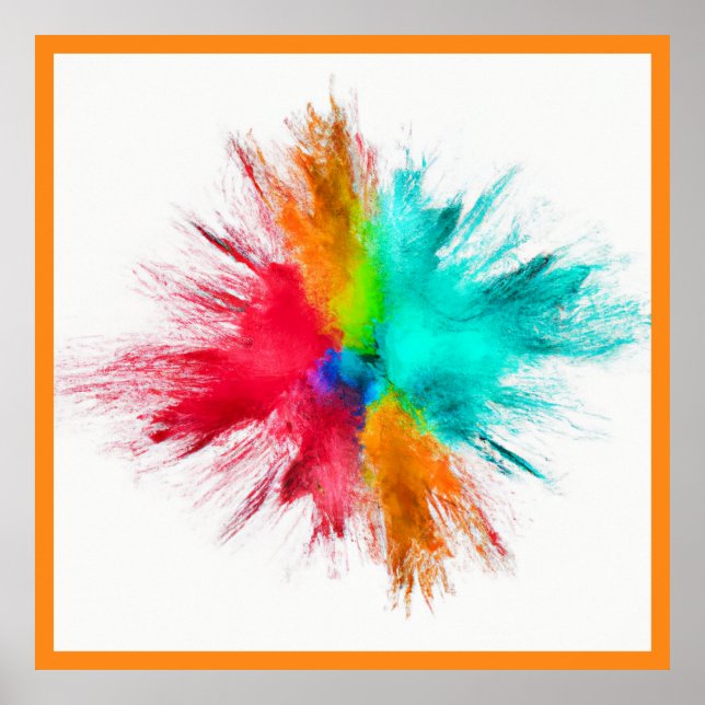 Colour Burst Centerpiece Art Poster (Front)