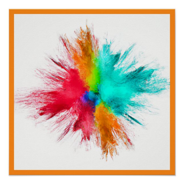 Colour Burst Centerpiece Art Poster (Front)