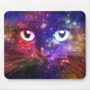 Colour Burst Galaxy Cat Mouse Mat